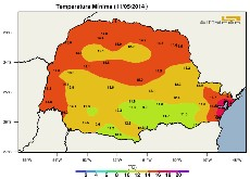 Domingo de temperaturas mais amenas em Maringá e em todo Estado